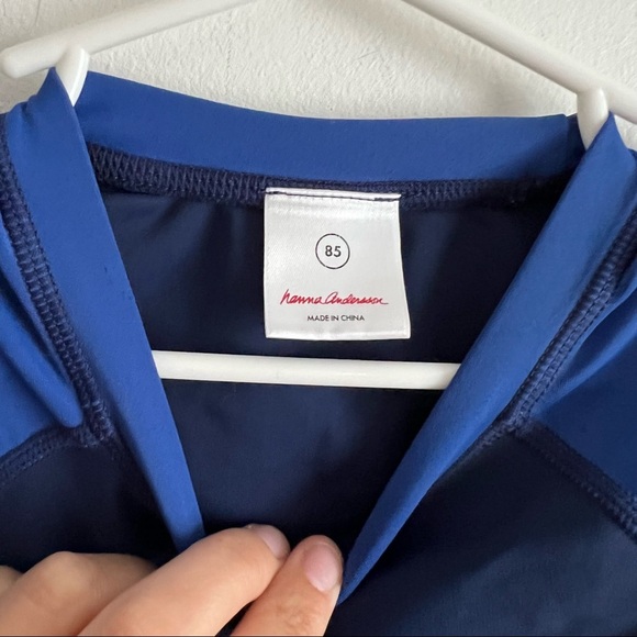 Hanna Anderson Boys Rashguard Short Sleeve - Picture 3 of 4